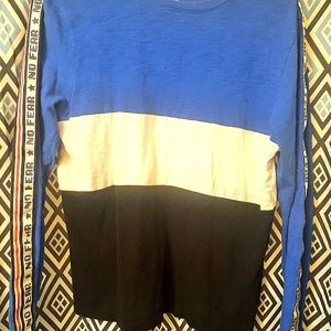 Boys NO FEAR blue, black and white shirt set 14-16